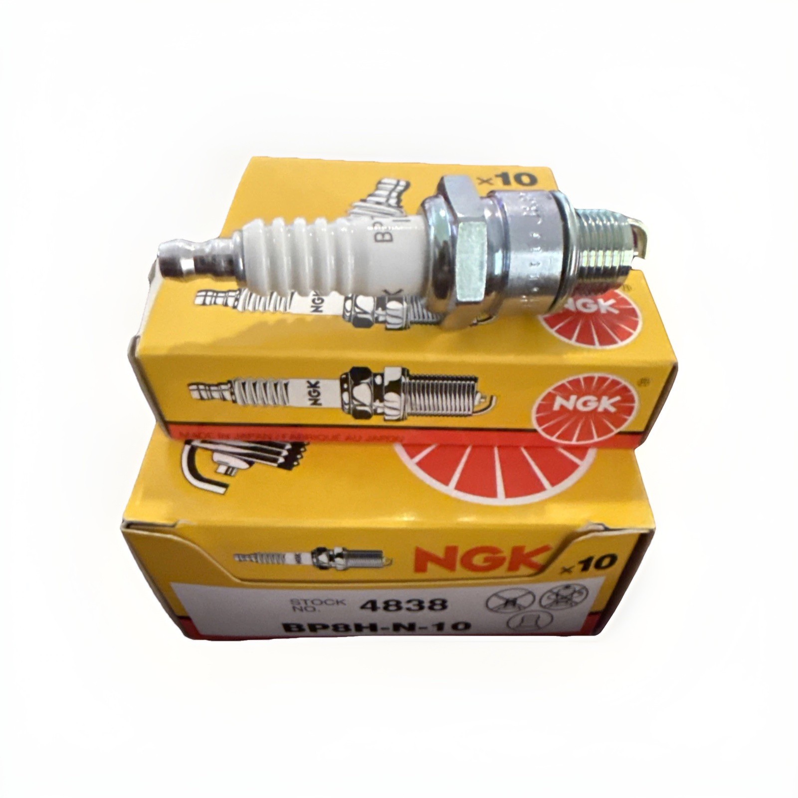 NGK  BPZ8H-N-10 Spark Plugs Qty-10  part no. 4495. Fast and free shipping