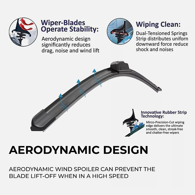 Wiper Blades for HSV Clubsport Wagon 2013 - 2017 Pair 26"+15" Front Windscreen - image 4 of 4