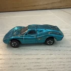 Original 1967 Mattel Hot Wheels Redline USA Ford J Car Aqua w/ Black Interior