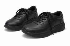 Mens Trainers Shoes Gym Walking Sports Running Leather School Shoes