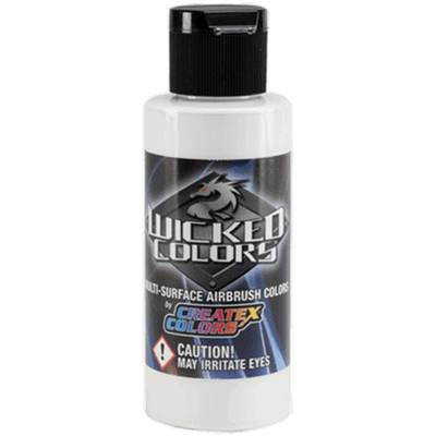 Createx Wicked White 2oz (60ml) Airbrush Acrylfarbe Mehrzweck