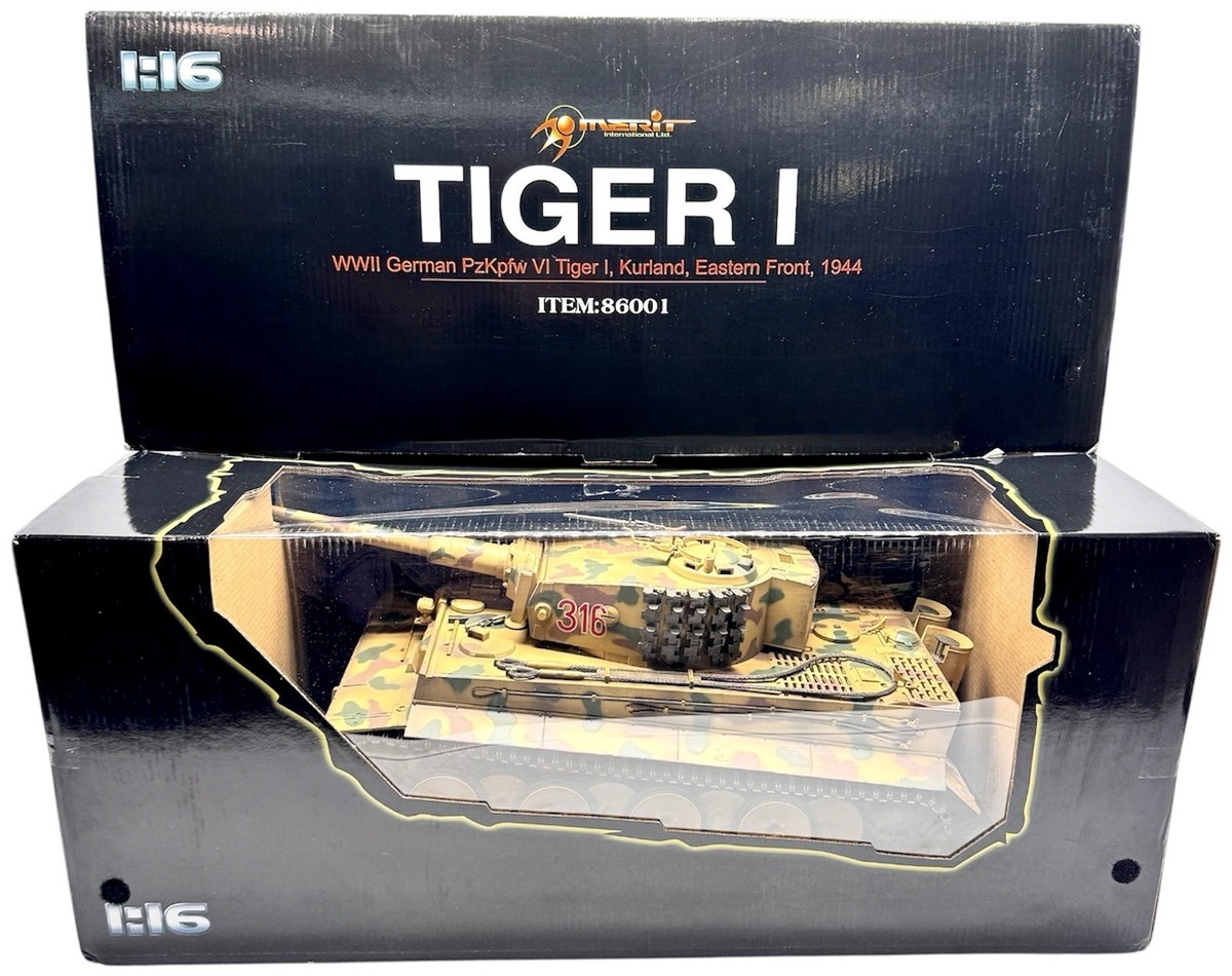 1:16 Merit Tiger I Tank WWII German Army 316 Kurland 1944 Model