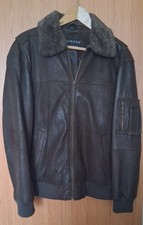 Morena Echt Leder Winterjacke mit Fellkragen