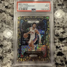 2023-24 Panini Prizm Cade Cunningham #11 King Snake Prizm PSA 9 Detroit Pistons
