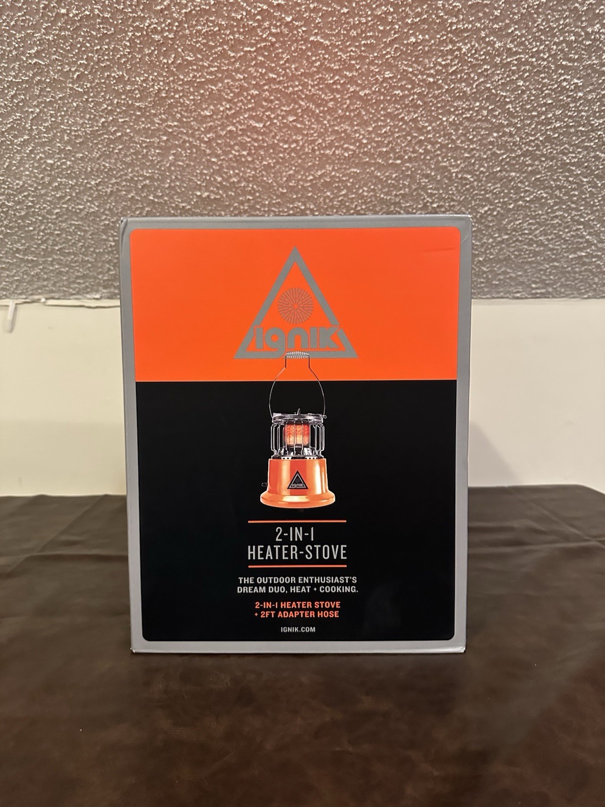 Ignik 2 In 1 Heater-Stove + 2Ft Adapter Hose, Duo Heater & Cook 10,000 BTU