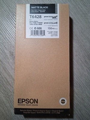 GENUINE EPSON MATTE BLACK INK T6428 STYLUS PRO 7900 9900 7890 9890 7700 9700 NOS