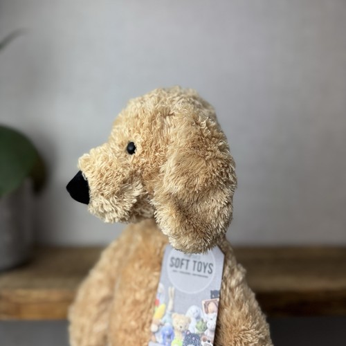Jellycat Large Tumbler Puppy Dog - Golden Beanie Bunglie Floppy Dog 16" - Imagen 6 de 17