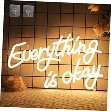  Neon Sign for Wall Decor, Light up Inspire LED Lamp with Dim USB Everything