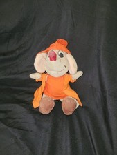 Disney Store JAQ Mouse Cinderella Bean Bag Stuffed Plush Toy 7"