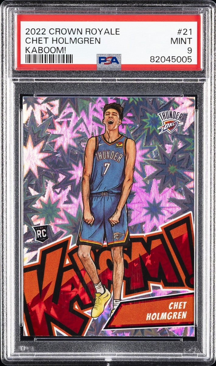 2022-23 Panini Crown Royale - Kaboom! Chet Holmgren #21 (RC) for