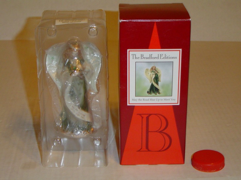ORNAMENT ANGEL Bradford Editions Christmas May the Road Rise Up to Meet You MINT
