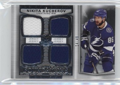 2024-25 Upper Deck The Cup Foundations Quad Jerseys 24/49 Nikita Kucherov 00d2