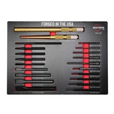 Mayhew 60210F 21 Pc Punch & Chisel Foam Set