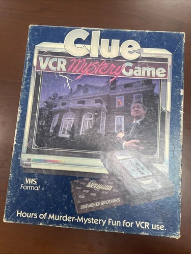 Clue VCR Mystery Game - Parker Brothers Vintage 1985 - Complete