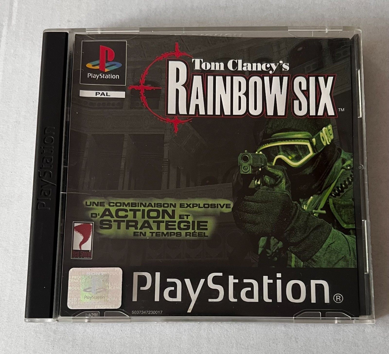 Tom Clancy's Rainbow Six PS1 PAL FR Black Label CIB Complet avec Notice