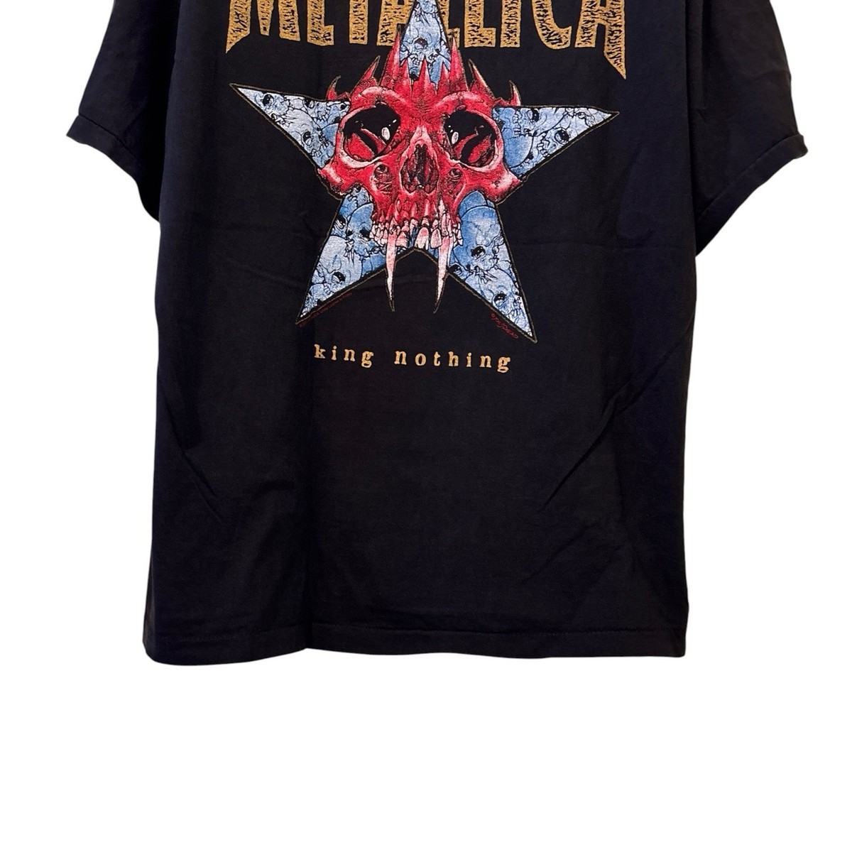 METALLICA Pushead King Nothing Short Sleeve Tee Shirt Modern