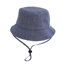 Grey Blue Kids Spring Fall Hat Denim Sun Hat Baby Casual Bucket Hat for Boys Gir
