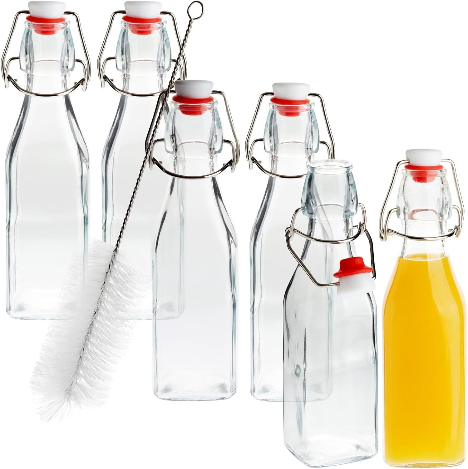 With Stoppers, Cleaning Brush - Hot Sauce Bo