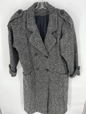 Vintage Pea Coat Double Breasted 100% Wool Size 2XL Quiet Luxury Old Money USA