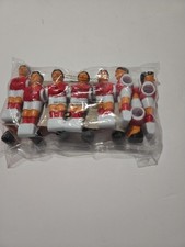 13 PCS Red Soccer Foosball Table Football Man Soccer Player Replacement Parts