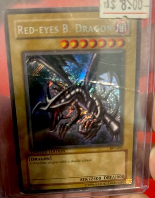 Red-Eyes B. Dragon BPT-005 Limited Edition Secret Rare HP Creased Poor