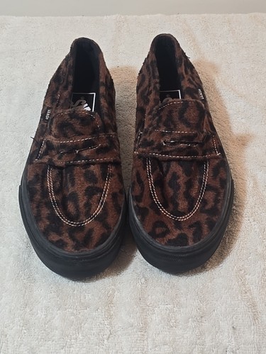 VANS Style 53 Leopard Brown/Black Loafers Casual Shoes Women's Size 6 NEW - Picture 2 of 10