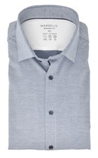 Marvelis Mens Easy To Wear Shirt Modern Fit Kent Collared Long Sleeve Stretch Texture