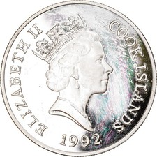 [#907678] Coin, Cook Islands, Elizabeth II, 10 Dollars, 1992, Franklin Mint, MS(