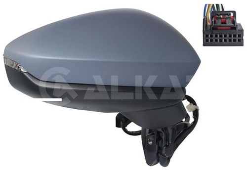 ALKAR Außenspiegel 6140776 beheizbar konvex für AUDI A3 Sportback 8YA 8YF 8YS