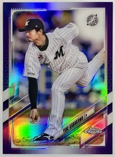 2021 Topps Chrome NPB #142 Yuki Karakawa Purple Refractor /299