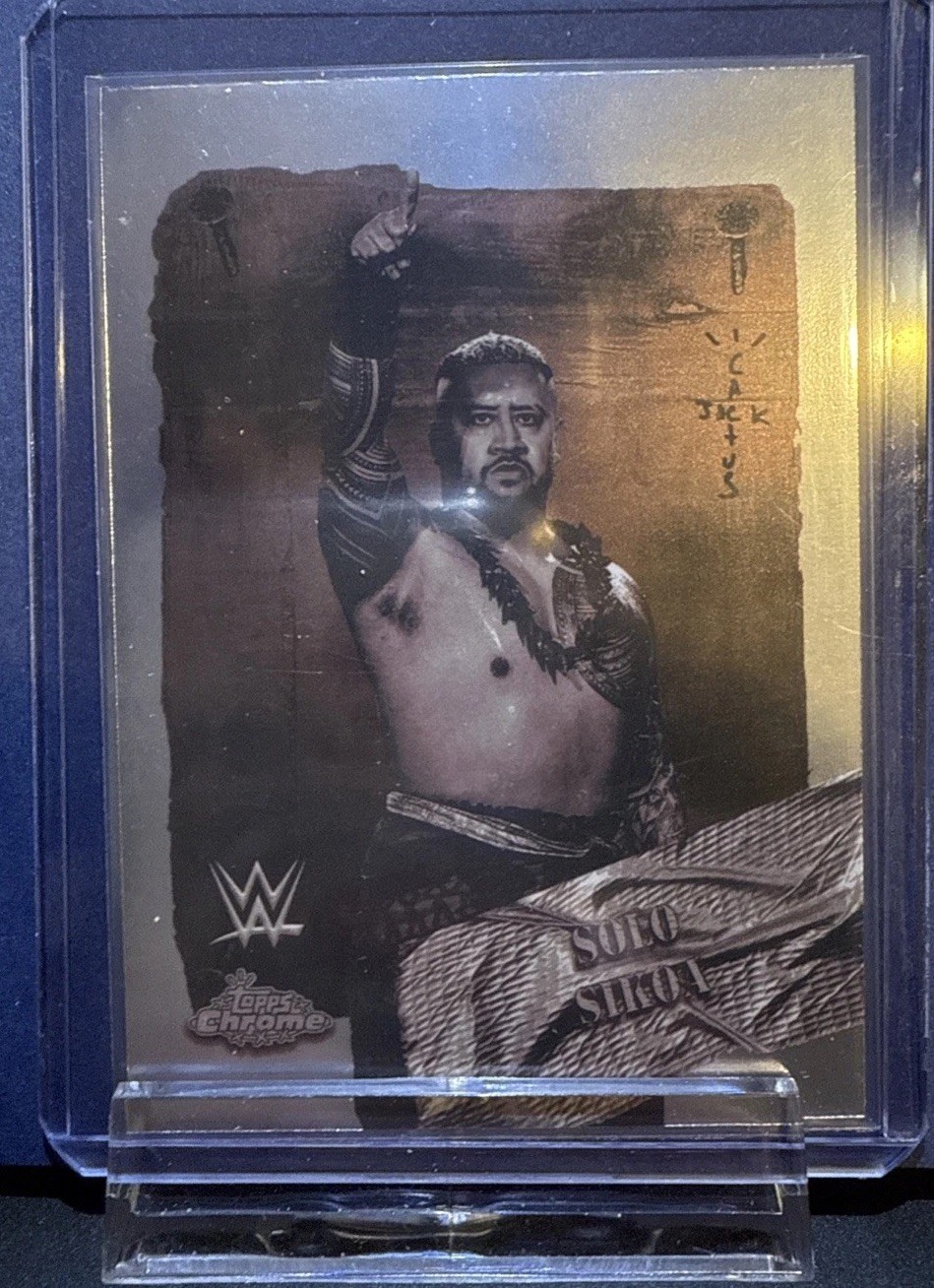 2025 Topps Chrome Cactus Jack WWE Rodeo Rebels Solo Sikoa #RDR-19