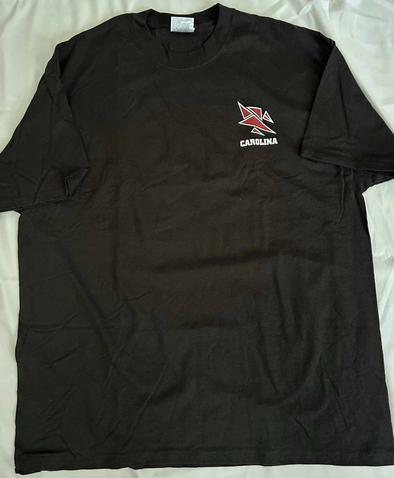 Port and Company Men's T-Shirt XL Black with Carolina Birds Graphic