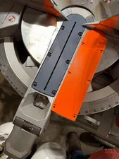 Zero Clearance Throat Plate  Insert for  Ridgid R4121 Dual Compound Miter Saw