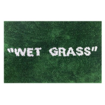 Wet Grass Rug - Green Grass Classic Handmade Flocked Area Rug - Hypebeast Hom...