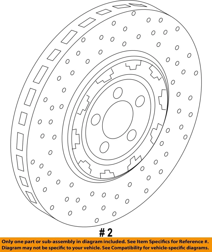 Rotor de freno Jaguar F-Type 2015-2020 delantero izquierdo derecho carbono cerámica *como nuevo* Foto 4 de 4