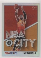 2019-20 Panini NBA Hoops Premium Stock NBA City Holo Donovan Mitchell #22 08ti