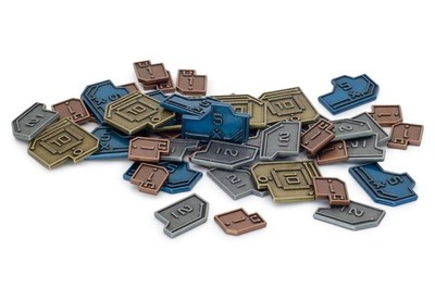 Stonemaier Games: Metal Sci-Fi Coins (Vantage)   Sci-Fi Coins to Enhance Your Ga