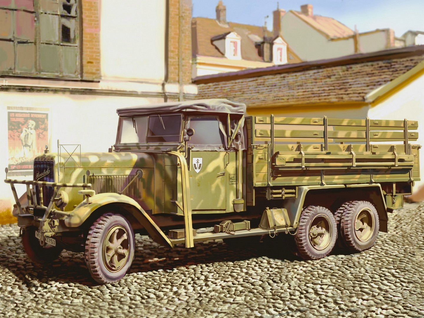 ICM 1:35 Henschel 33 D1 WWII German Army Truck Plastic Model Kit