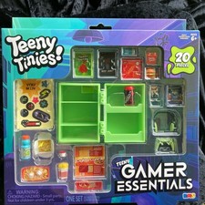 RMS Teeny Tinies Video Gamer Essentials 20pc Mini Food Playset W/Mini Fridge NEW