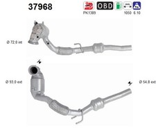 AS Katalysator 37968 für VW PASSAT B8 3G2 CB2 Variant 3G5 CB5 TSI AUDI Q2 GAB 3