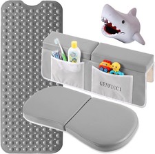 Bath Kneeler and Elbow Kneeling Rest Pad for Baby Bathing Parents,Faucet Cover