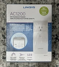 Linksys AC1200 Dual-Band Wi-Fi Range Extender / Wi-Fi Booster (RE6350) - NEW