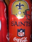 Lot 2 New Orleans Saints 1992 & 2009 Super Bowl Champs Coca-Cola Coke Can Mint — photo 3