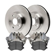 Front Brake Calipers Pads Rotors for Jeep for 2002-2007 V6 277-0120