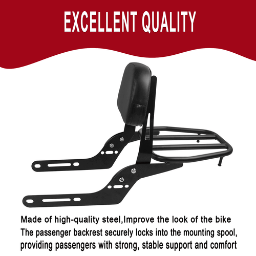 For Honda CL500 CL 500 CL 300 CL300 2023-24 SISSY BAR WITH LUGGAGE BACKREST RACK - Picture 6 of 10