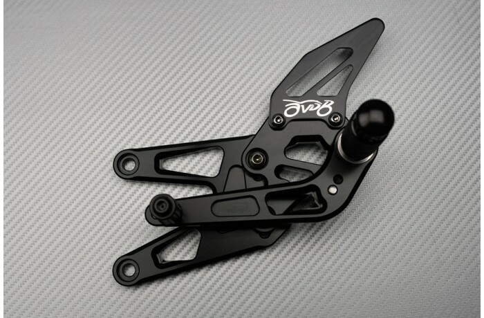 Commandes reculées Yamaha YZF R6 repose pieds reglables noirs 2003 2004