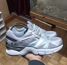 Apex Boss Runner Women‘s Blue Gray Mesh Sneakers Size 9 Wide (Box Not Included)