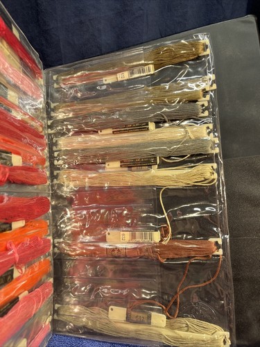 Lot of 133 Assorted Embroidery Floss In Binder Organizer Y5 - Picture 18 of 20