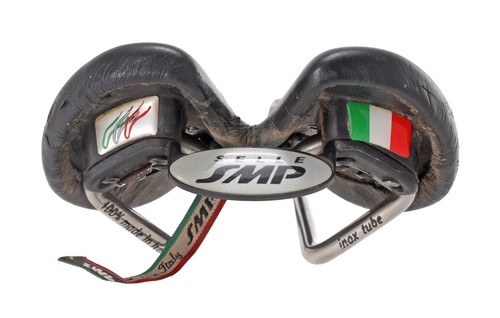 Sella bici da strada Selle SMP Stratos 131mm BLACk 7x7mm acciaio inox cutaway Italia - Foto 4 di 5