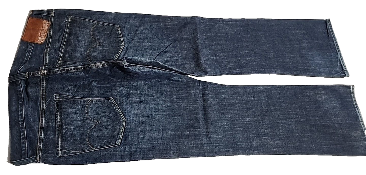 Levi’s EJ121-0001 32 Levis 553 Black Denim Jeans Men's 34X32 (Actual 33x30)White